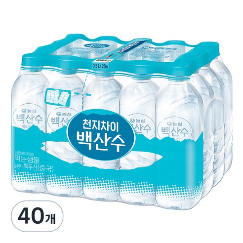 생수 500ml 추천 순위 백산수 무라벨 생수, 500ml, 40개 지금 바로 확인하기